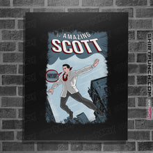 Load image into Gallery viewer, Shirts Posters / 4&quot;x6&quot; / Black The Amazing Scott
