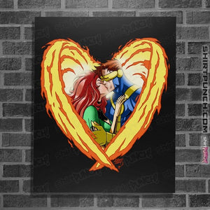 Daily_Deal_Shirts Posters / 4"x6" / Black Burning Love