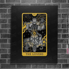 Load image into Gallery viewer, Shirts Posters / 4&quot;x6&quot; / Black Tarot The Lovers
