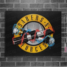 Load image into Gallery viewer, Secret_Shirts Posters / 4&quot;x6&quot; / Black Sabers n&#39; Forces
