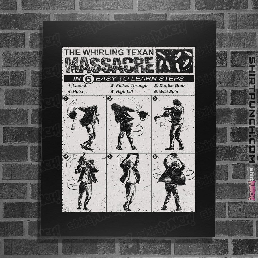 Shirts Posters / 4"x6" / Black Texan Massacre Dance