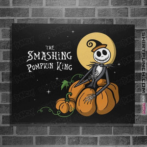Daily_Deal_Shirts Posters / 4"x6" / Black The Smashing Pumpkin King