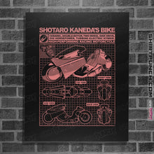 Load image into Gallery viewer, Shirts Posters / 4&quot;x6&quot; / Black Shotaro Kaneda&#39;s Bike
