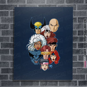 Daily_Deal_Shirts Posters / 4"x6" / Navy Mutant 97 Heads!