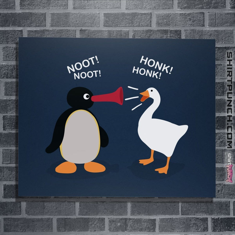 Shirts Posters / 4"x6" / Navy Hoot Honk