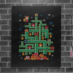 Shirts Posters / 4"x6" / Black It's a Tree Mario