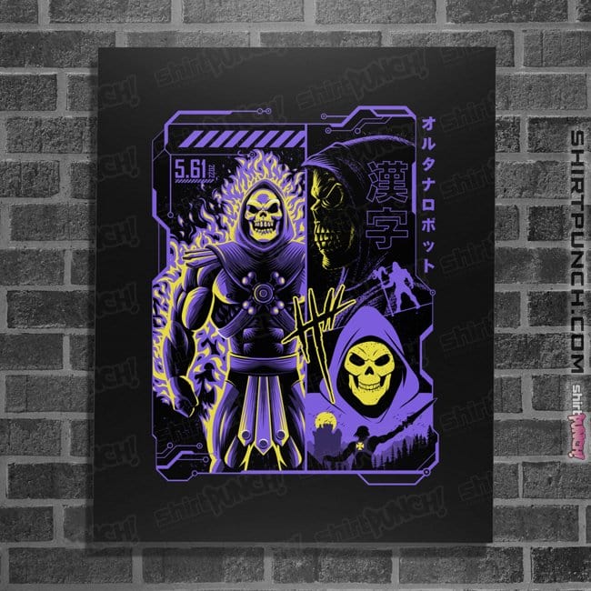 Daily_Deal_Shirts Posters / 4"x6" / Black Emperor Skull Manga
