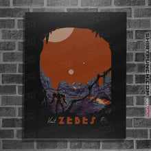Load image into Gallery viewer, Shirts Posters / 4&quot;x6&quot; / Black Visit Zebes

