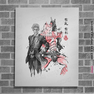 Shirts Posters / 4"x6" / White Killer Queen Sumi-e