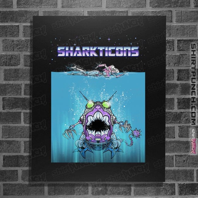 Secret_Shirts Posters / 4"x6" / Black Sharkticons!
