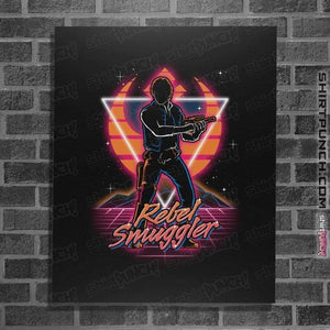 Shirts Posters / 4"x6" / Black Retro Rebel Smuggler