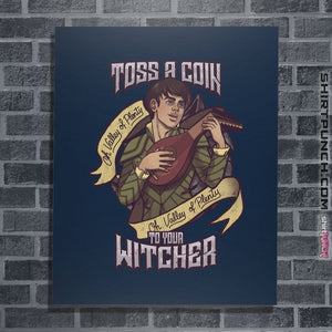 Shirts Posters / 4"x6" / Navy Toss A Coin
