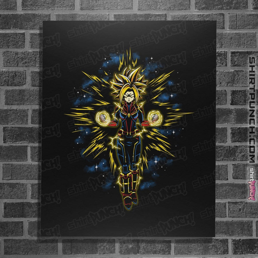 Shirts Posters / 4"x6" / Black Captain Saiyan