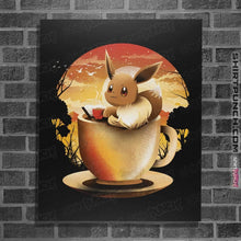 Load image into Gallery viewer, Shirts Posters / 4&quot;x6&quot; / Black Eevee Tea

