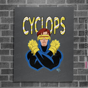 Daily_Deal_Shirts Posters / 4"x6" / Charcoal Cyclops 97
