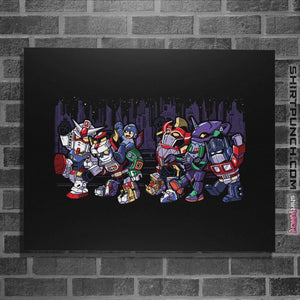 Shirts Posters / 4"x6" / Black Where The Wild Mechs Are