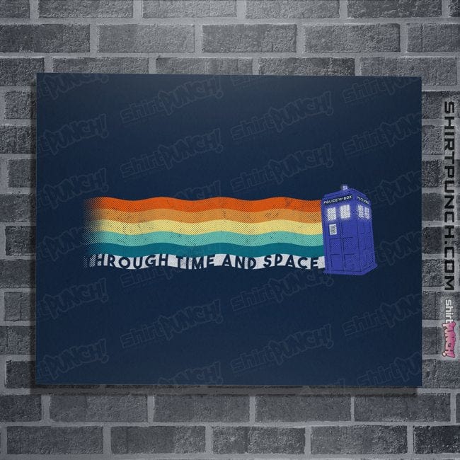 Secret_Shirts Posters / 4"x6" / Navy Through Time And Space