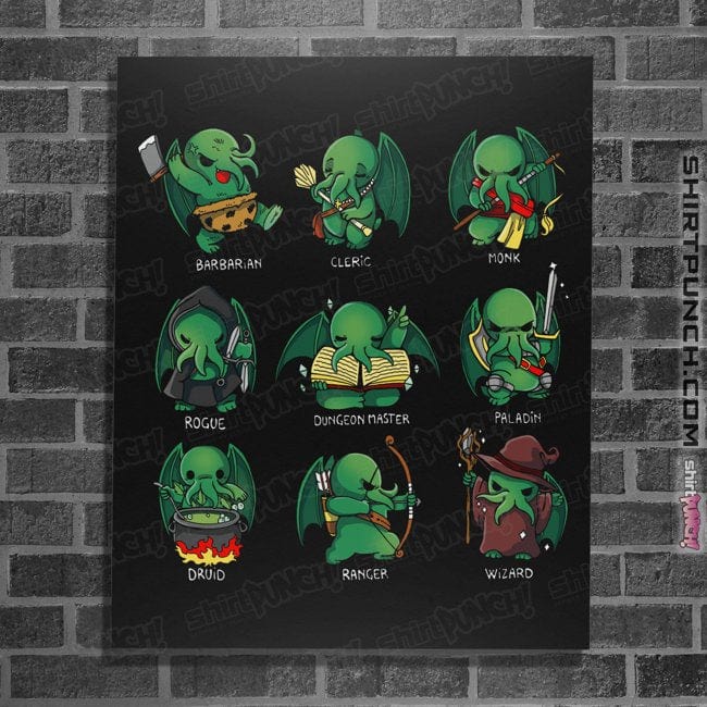 Shirts Posters / 4"x6" / Black Cthulhu Roles