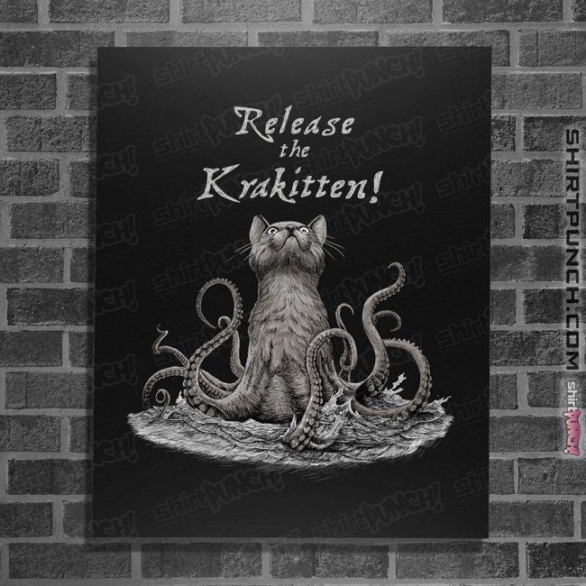 Secret_Shirts Posters / 4"x6" / Black The Krakitten