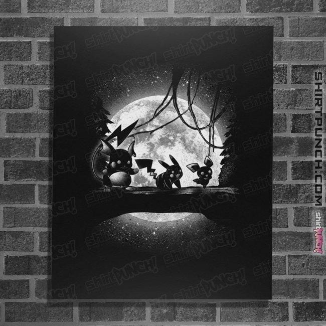 Shirts Posters / 4"x6" / Black Moonlight Electric Types