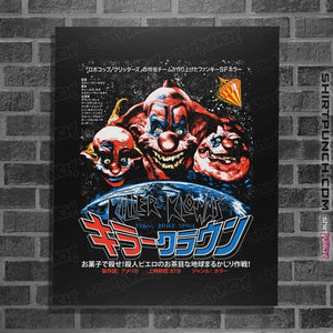 Daily_Deal_Shirts Posters / 4"x6" / Black Killer Klowns