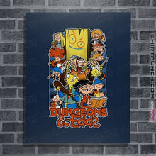 Load image into Gallery viewer, Secret_Shirts Posters / 4&quot;x6&quot; / Navy Dungeons And Edds
