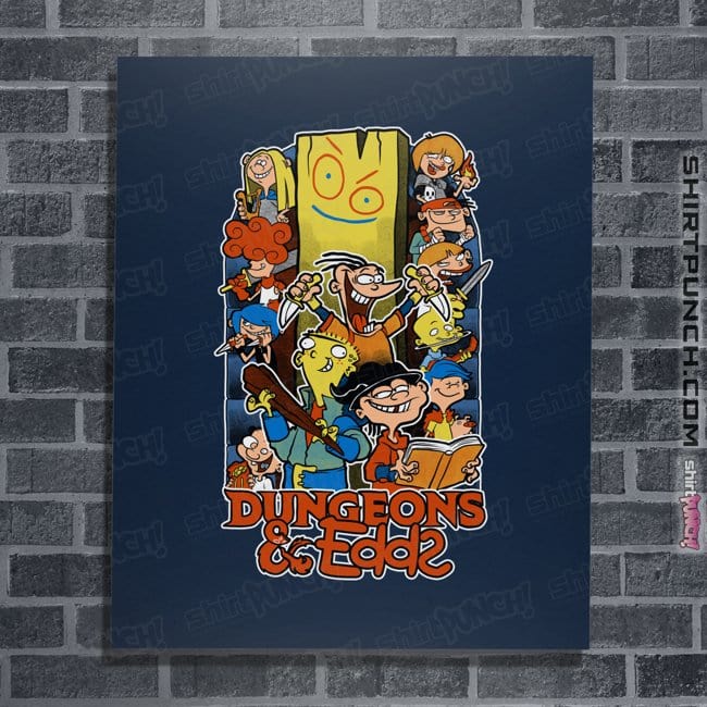 Secret_Shirts Posters / 4"x6" / Navy Dungeons And Edds