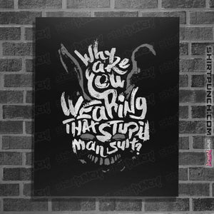 Shirts Posters / 4"x6" / Black Man Suit
