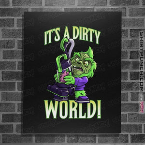 Daily_Deal_Shirts Posters / 4"x6" / Black Cute But Dirty