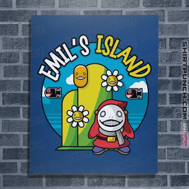 Shirts Posters / 4"x6" / Royal Blue Emil Island