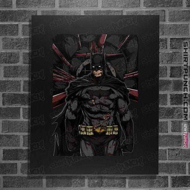 Secret_Shirts Posters / 4"x6" / Black Dark Bat