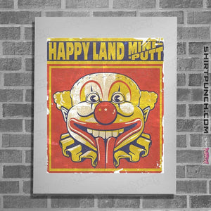 Shirts Posters / 4"x6" / White Happy Land