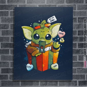 Daily_Deal_Shirts Posters / 4"x6" / Navy Be My Baby