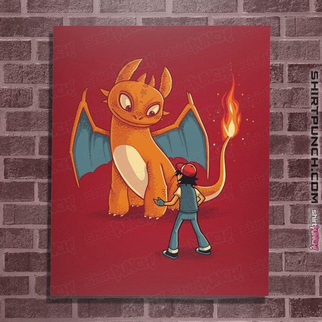 Shirts Posters / 4"x6" / Red How To Train Your Monster