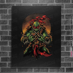 Secret_Shirts Posters / 4"x6" / Black TMNT Raph