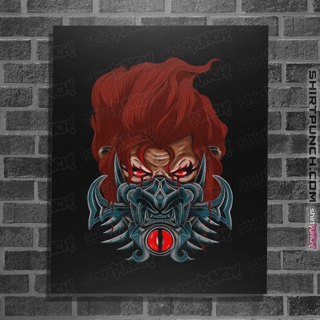 Shirts Posters / 4"x6" / Black Lion Ninja