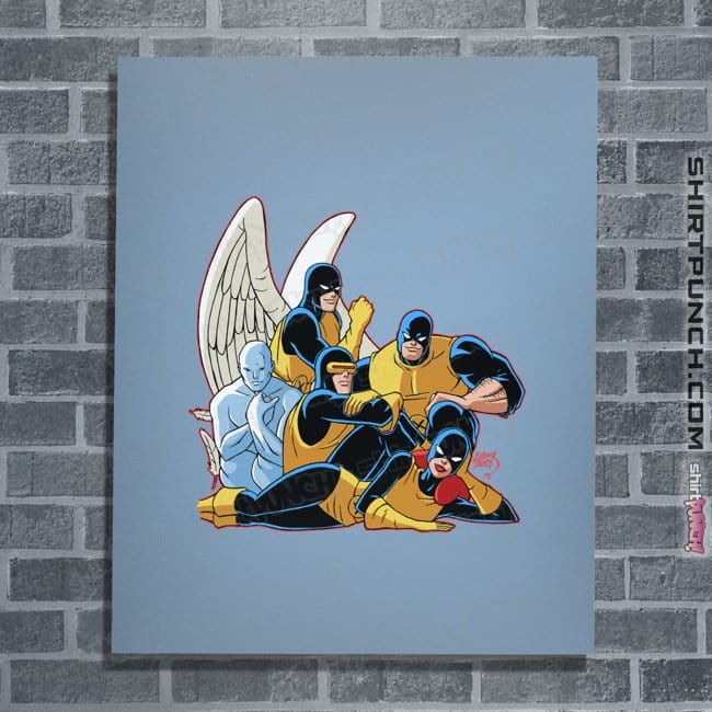 Daily_Deal_Shirts Posters / 4"x6" / Powder Blue Mutant Original Five