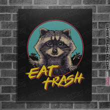 Load image into Gallery viewer, Shirts Posters / 4&quot;x6&quot; / Black Eat Trash
