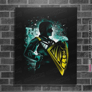 Daily_Deal_Shirts Posters / 4"x6" / Black The Soldier Defender