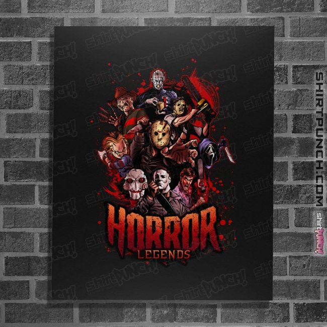 Secret_Shirts Posters / 4"x6" / Black Horror Legends