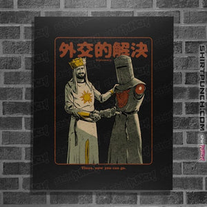 Daily_Deal_Shirts Posters / 4"x6" / Black Medieval Diplomacy