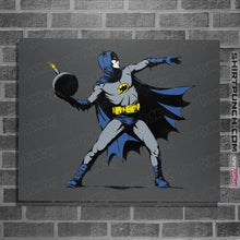 Load image into Gallery viewer, Secret_Shirts Posters / 4&quot;x6&quot; / Charcoal Bat-sy
