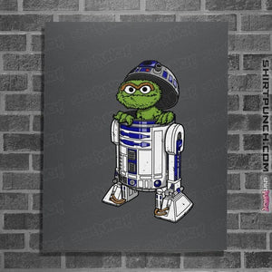 Daily_Deal_Shirts Posters / 4"x6" / Charcoal Grouch2-D2