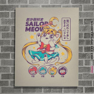 Secret_Shirts Posters / 4"x6" / Natural Pretty Sailor Meow