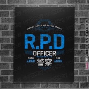 Shirts Posters / 4"x6" / Black Raccoon Officer