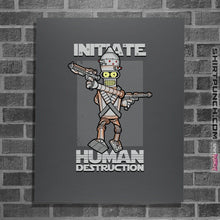 Load image into Gallery viewer, Shirts Posters / 4&quot;x6&quot; / Charcoal Initiate Human Destruction
