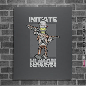 Shirts Posters / 4"x6" / Charcoal Initiate Human Destruction
