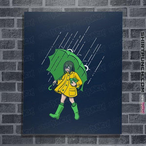 Secret_Shirts Posters / 4"x6" / Navy Frog Girl