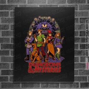Daily_Deal_Shirts Posters / 4"x6" / Black Dungeons & Mysteries