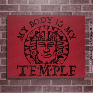 Secret_Shirts Posters / 4"x6" / Red Hidden Temple Body